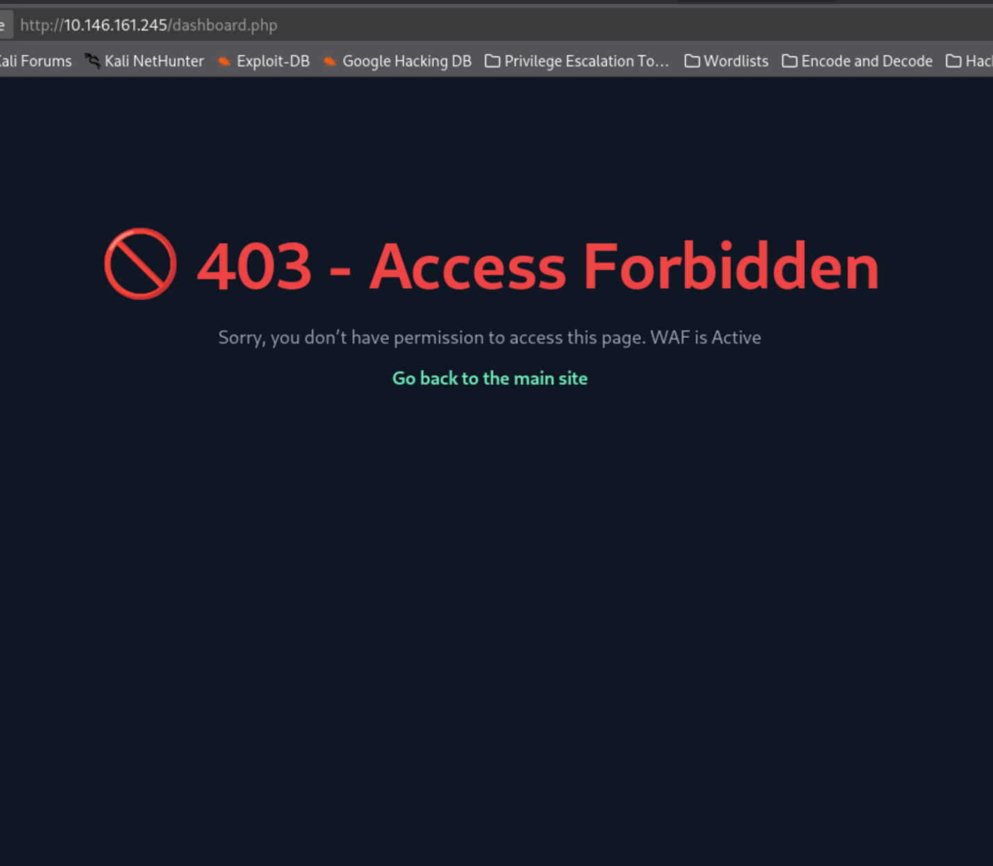 script alert payload blocked by the form filter